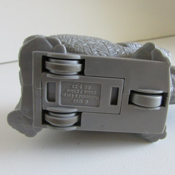 Rhinosaurus RHINO Racer WORKS 2" Disney & McDonalds 1998 REALISTIC Plastic - Picture 7 of 8